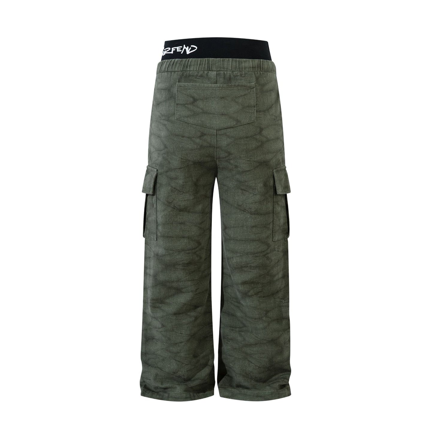 American High Street Washed Old Cargo Jeans Men And Women