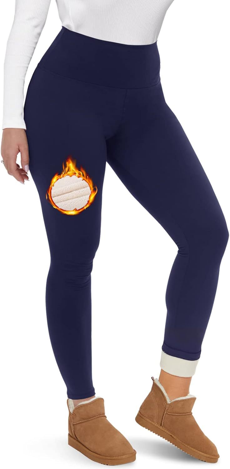 Autumn And Winter Fleece-lined Outer Wear High Waist Warm Pants For Women