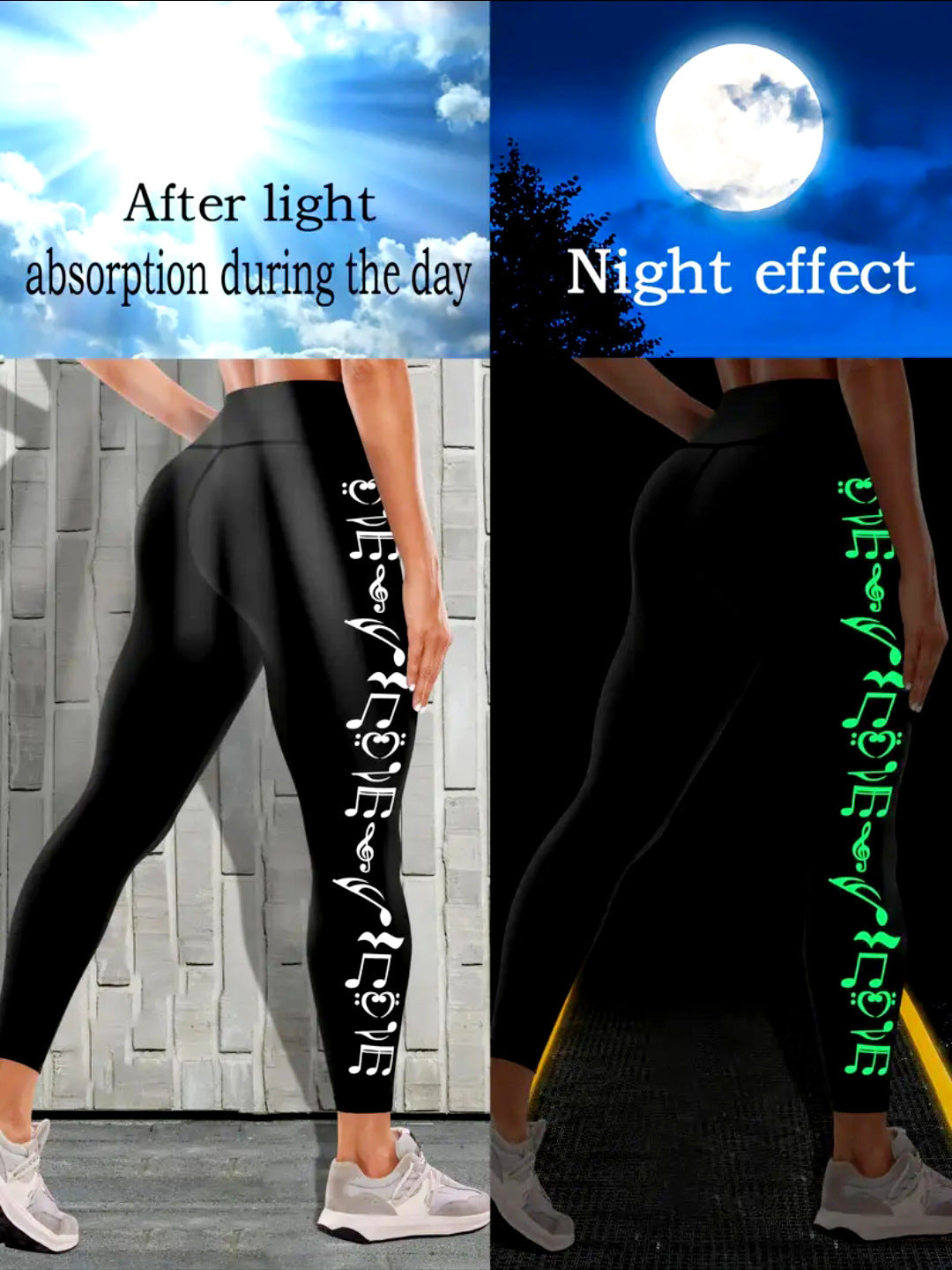 Women's Fashion New Luminous Yoga Pants - BabynBeauty