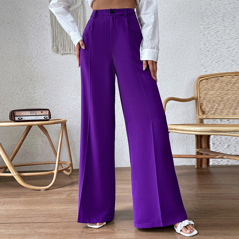 High Waist Slimming Loose Wide Leg Pants Casual