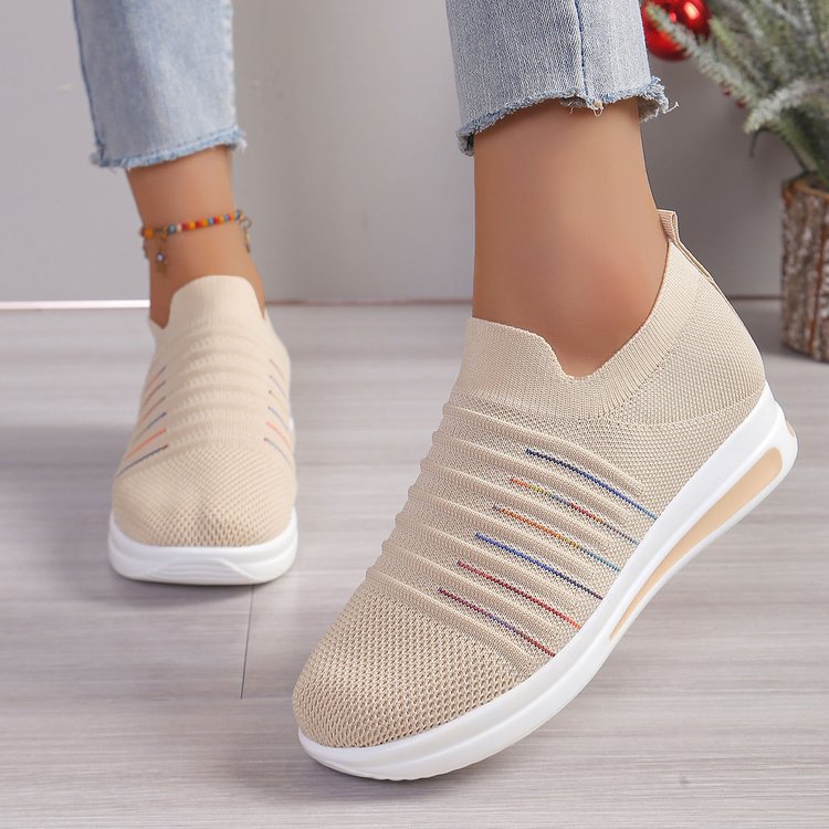 Plus Size Mesh Casual Pumps Flyknit - BabynBeauty
