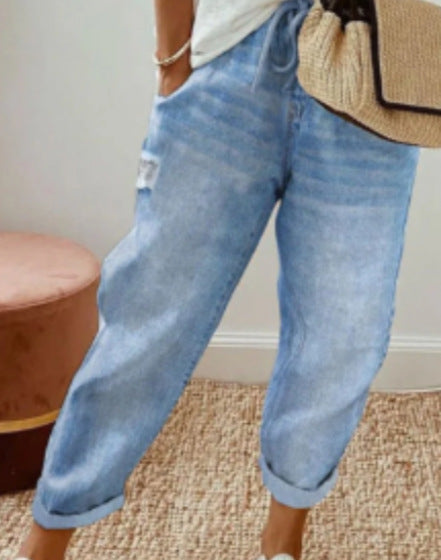 Women's Floral Print Fashion Graffiti Loose Pockets Casual Pants - BabynBeauty