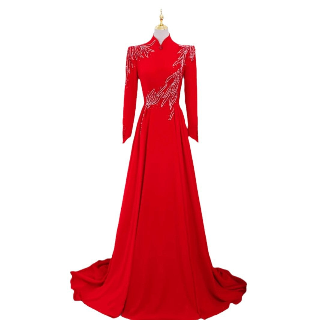New Long Sleeve Formal Evening Party Dress - BabynBeauty