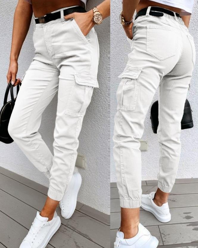 Women's Tappered Work Clothes Trousers - BabynBeauty