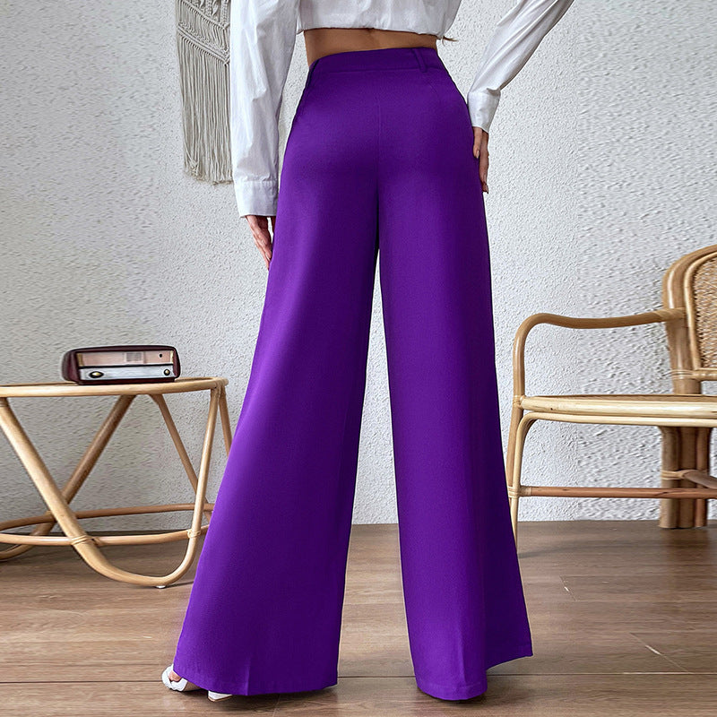 High Waist Slimming Loose Wide Leg Pants Casual