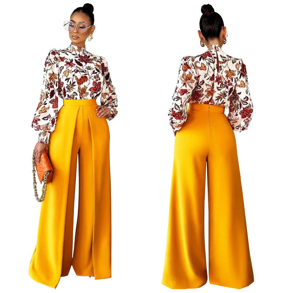Loose Slimming Wide-leg Pants Solid Color Straight Fashion Casual Pants