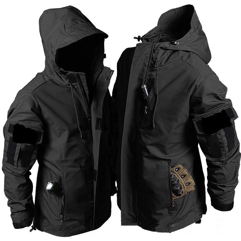 Military Bomber Sets Men Multi-pocket Waterproof Tactical Jackets+Wear-resistant Cargo Pants 2 Pcs Suits Army Ripstop Combat Set