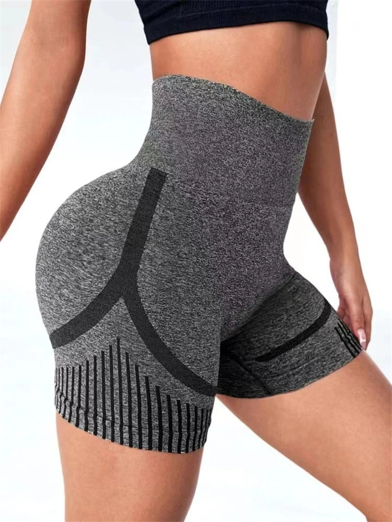 Women's High Waist Yoga Shorts – Butt Lift Workout Gym Shorts for Running, Fitness, Sports, and Training
