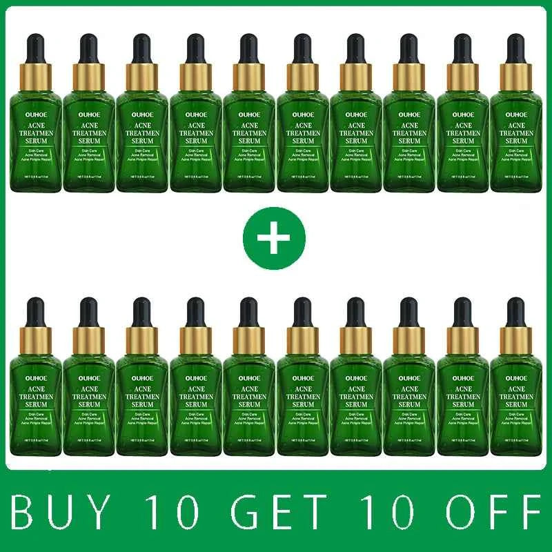 Acne Treatment Facial Serum Pore Shrinking Skin Care Against Face Acne Pimple Spots Remover Cleaning Shrink pores Tea Tree Serum