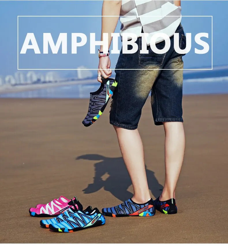 Feslisho Quick Drying Beach Water Shoes Unisex Swimming Aqua Slippers Barefoot Surfing Upstream Sneakers Light Seaside
