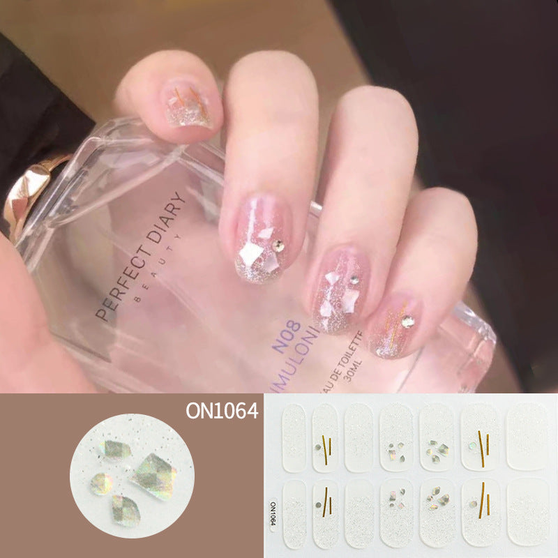 Laser Bronzing Flower Butterfly Nail Sticker