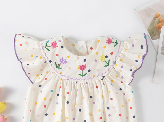 Women's Minimalist Floral Western Style Baby Jumpsuit - BabynBeauty