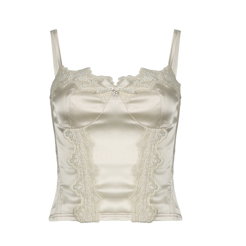 Pure Desire Chest Lace Splicing Sling European And American