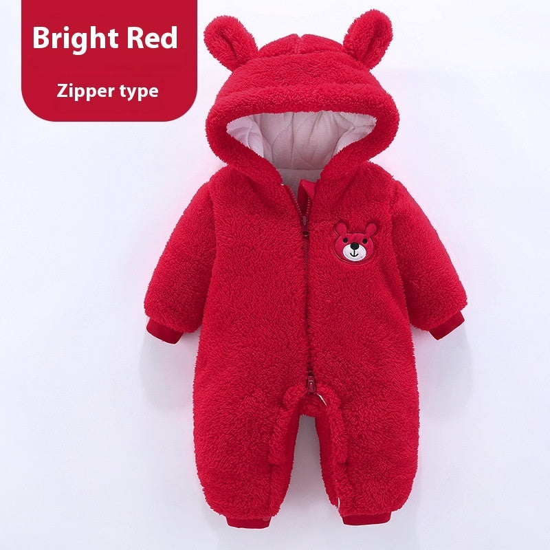 Baby Thickened Warm Jumpsuit Newborn Rompers