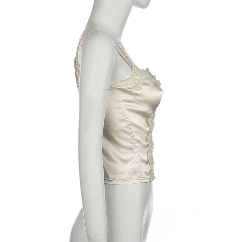 Pure Desire Chest Lace Splicing Sling European And American