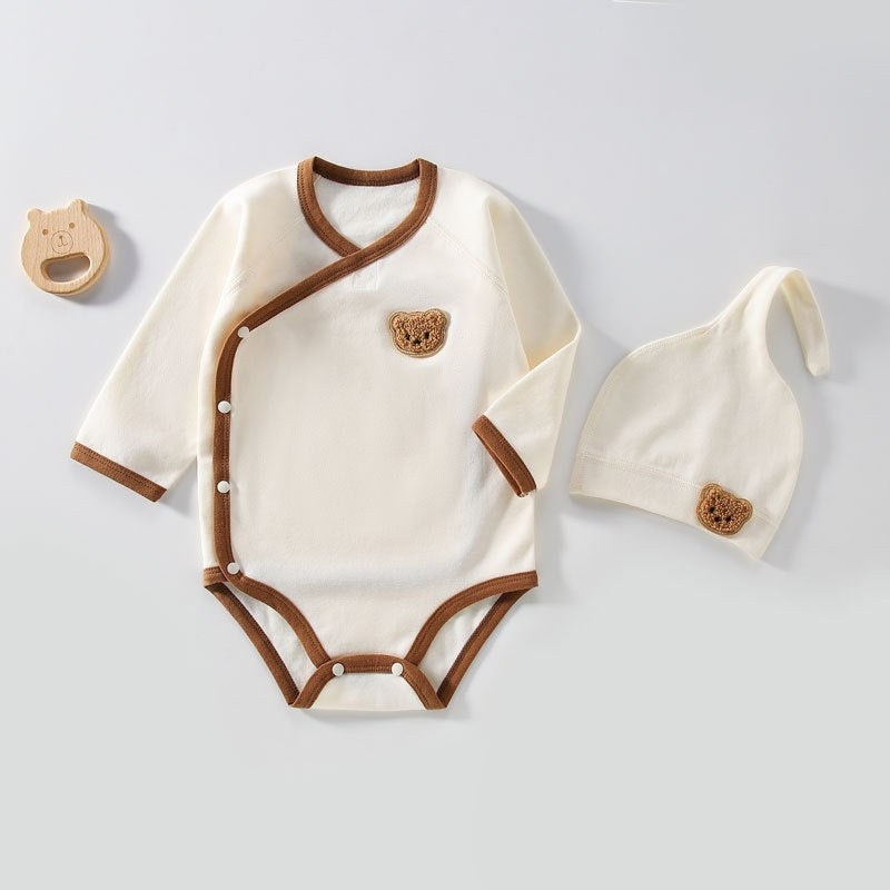 Baby Triangle Rompers Cotton Boneless Newborn Long Sleeve - BabynBeauty
