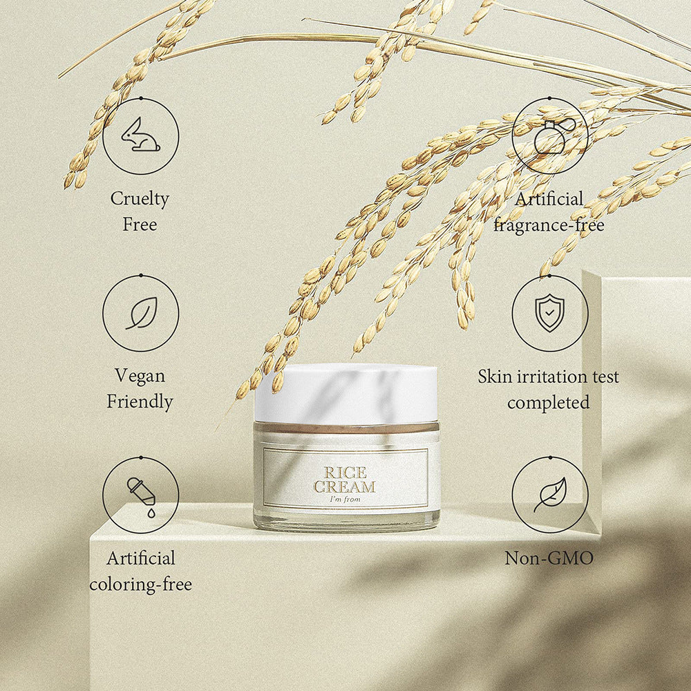 Rice Cream Nourishing Moisturizing Anti-wrinkle Firming And Hydrating Skin Care Brightening