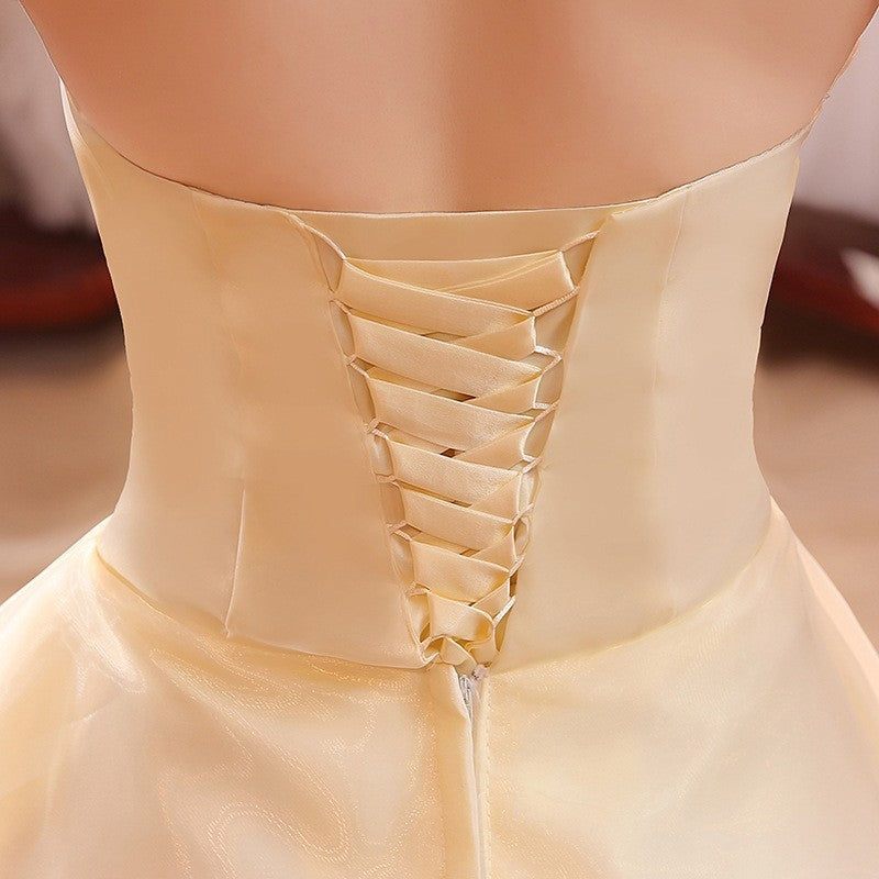 New Bustier Korean Princess Thin Wedding Dress - BabynBeauty