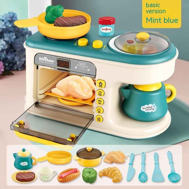 Children's Play House Kitchen Toys Simulation Kitchenware Breakfast Machine Toys