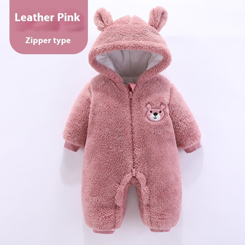 Baby Thickened Warm Jumpsuit Newborn Rompers