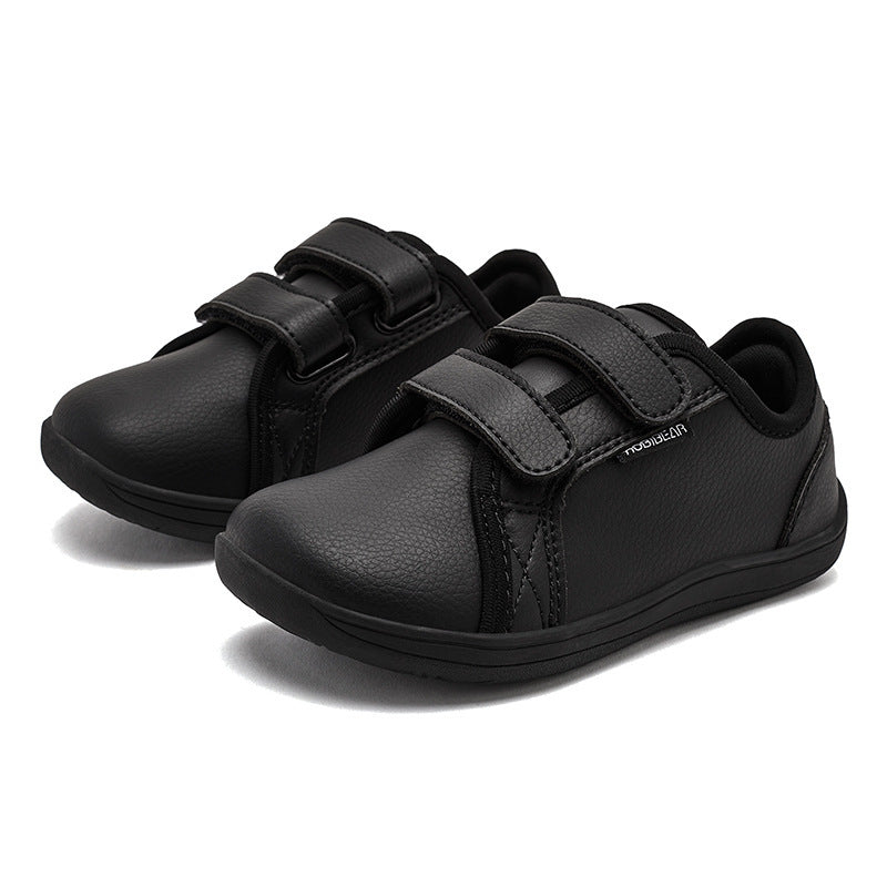 Children's Leather Boys Wide Head Loose Business Casual Shoes