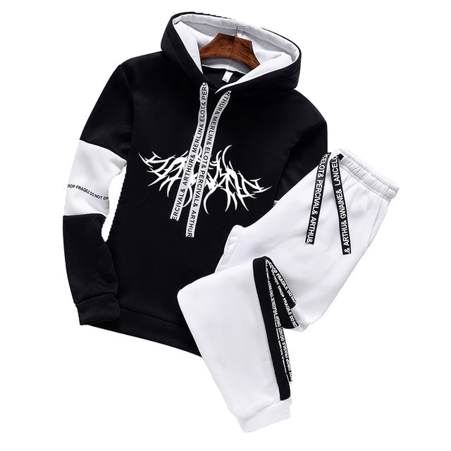 Sweatshirt Set Hoodies And Sweatpants Tracksuit - BabynBeauty