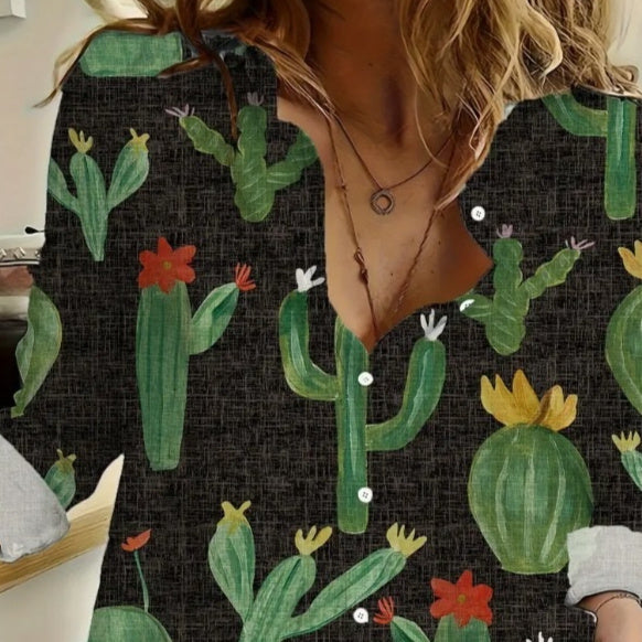 Women's Loose Oversized Long Sleeves Temperament Shirt - BabynBeauty