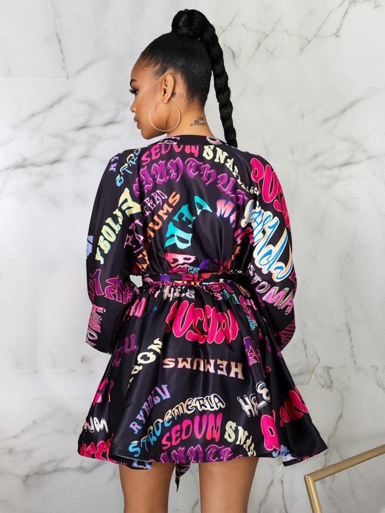 Women print dress - BabynBeauty