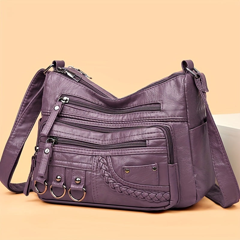 Women's Fashion Casual Soft Leather Bag - BabynBeauty