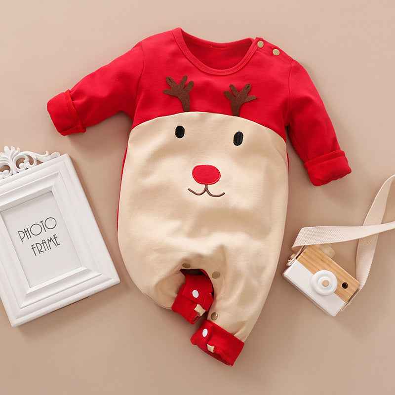 Autumn And Winter Long Sleeves Newborn Baby Jumpsuit