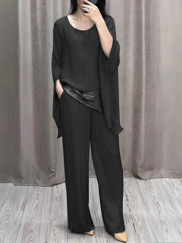 Shoulder Short-sleeved Trousers Casual Suit - BabynBeauty