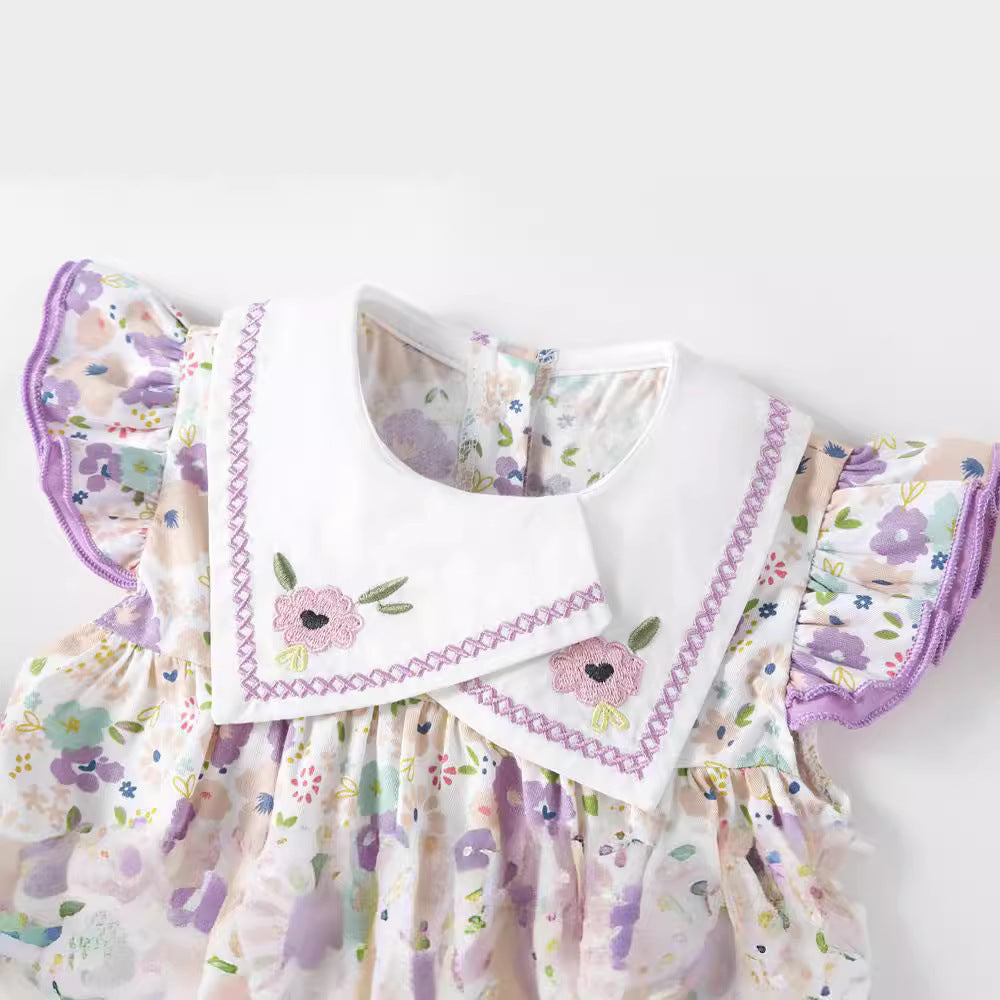 Women's Minimalist Floral Western Style Baby Jumpsuit