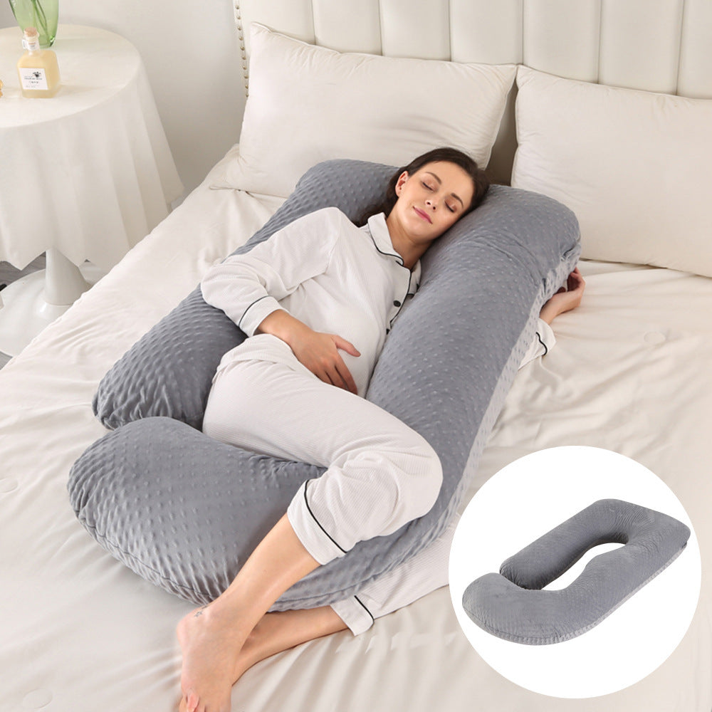 Maternity Pillow Waist Support Side Sleeping Slope Pillow J-type - BabynBeauty