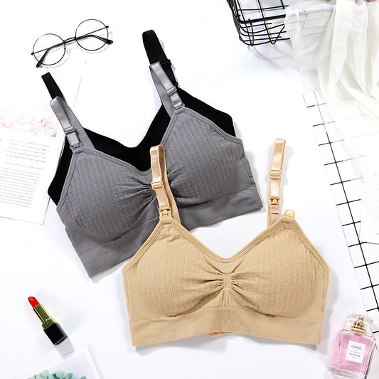 Seamless Nursing Bra Maternity Underwear Postpartum - BabynBeauty