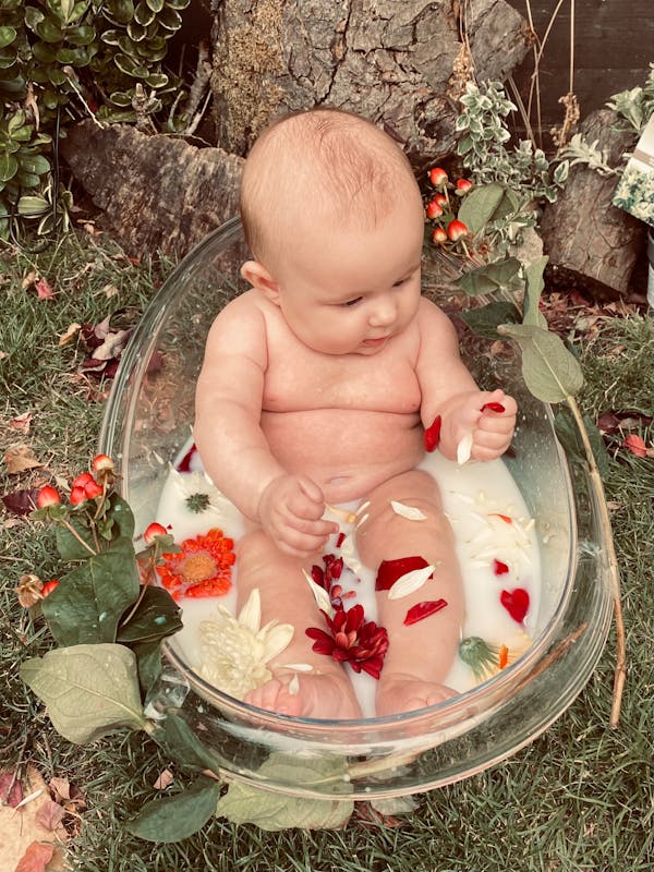 baby in bathtub