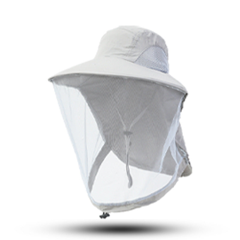 Outdoor Sun Protection Hat Large Brim Sun Protection Mesh