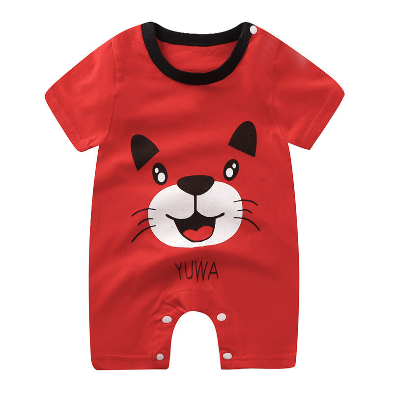 Baby Jumpsuit Purified Cotton Thin Short Sleeve Newborn Rompers