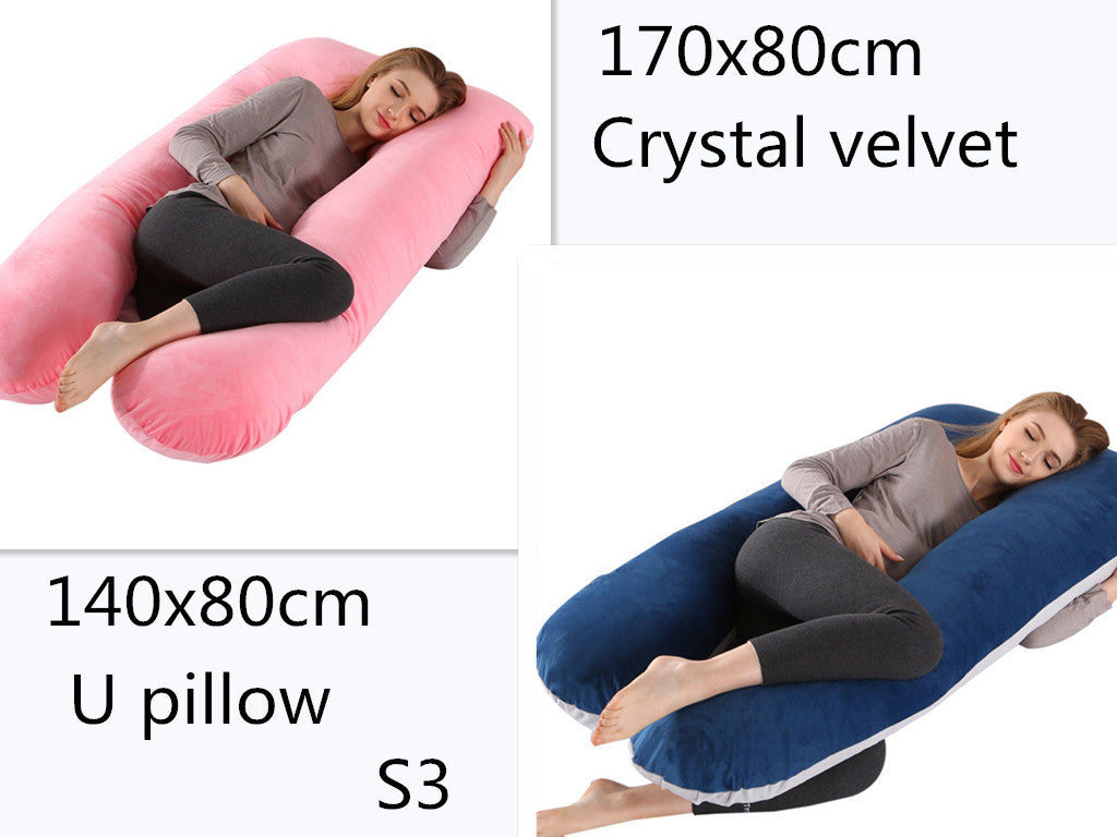 U-shaped Pillow For Pregnant Women Multifunctional Side Pillow, Detachable And Washable Nursing Pillow