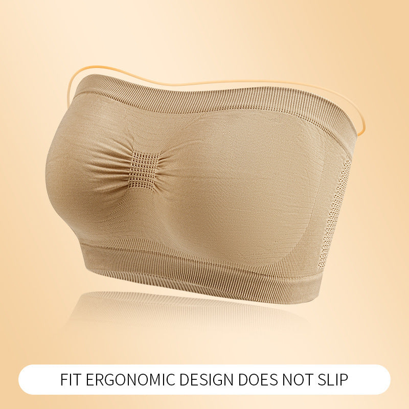 Tube Top Strapless Underwear Women's Breathable Strapless Bra And Undershirt - BabynBeauty