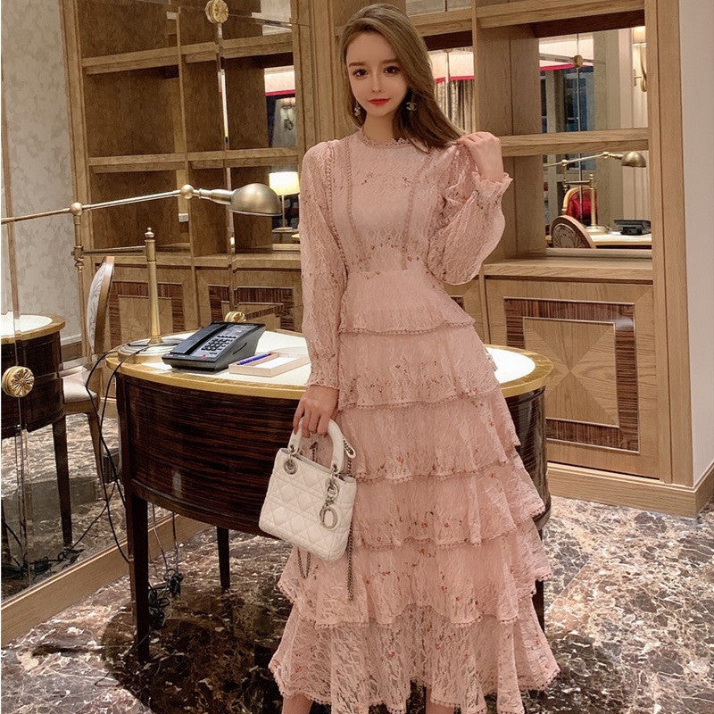 Women's lace embroidered lace dress - BabynBeauty