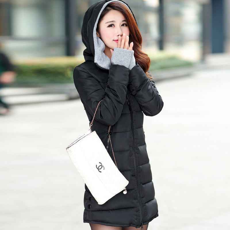 New Windproof Waterproof Winter Jacket Women Coat Female Padded Coat Long Section Women Coat Windbreaker Parka