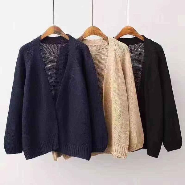 Autumn And Winter Loose All Match Short Sweater Women