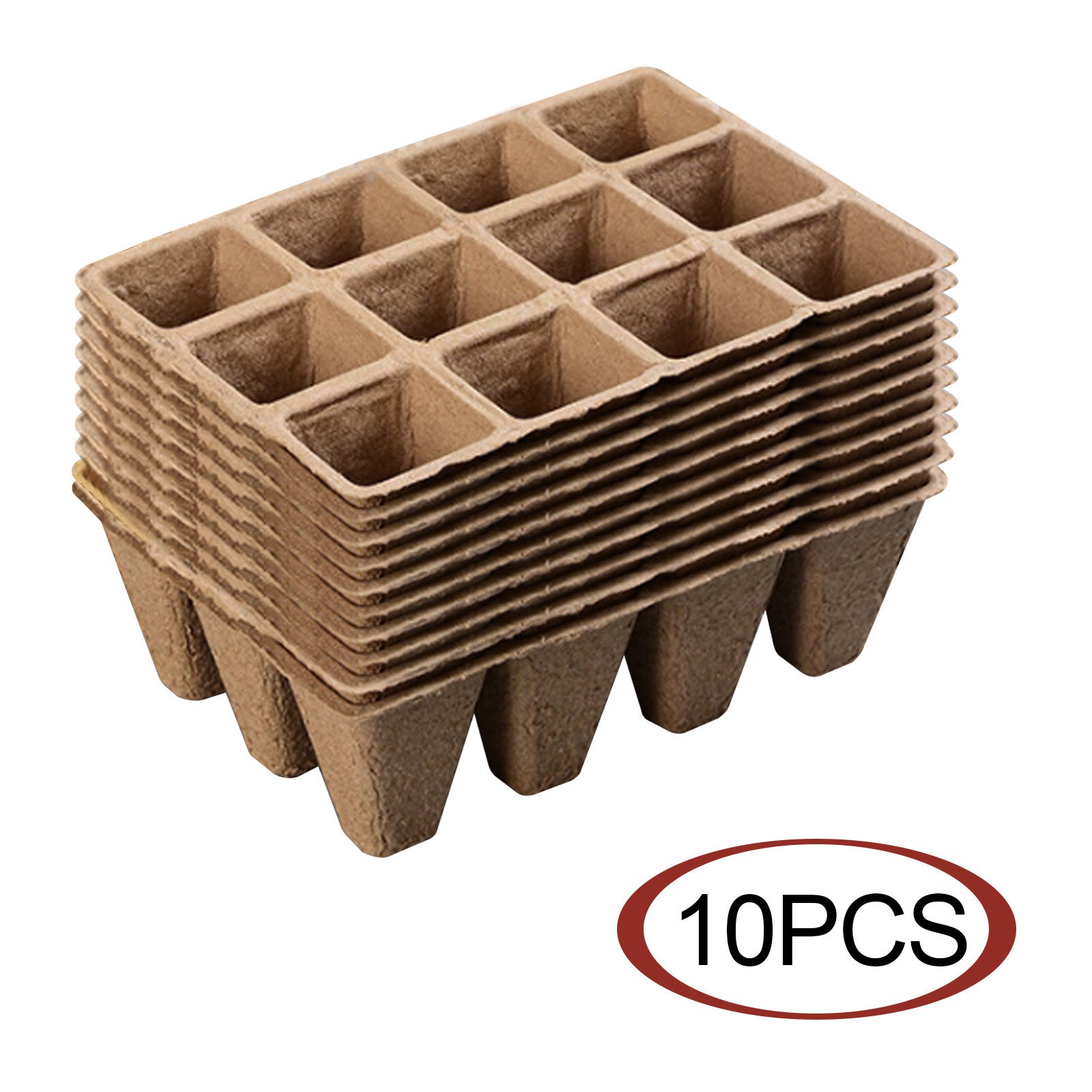 Biodegradable Eco-Friendly Pulp Seedling Nursery Pots 12-Hole - BabynBeauty