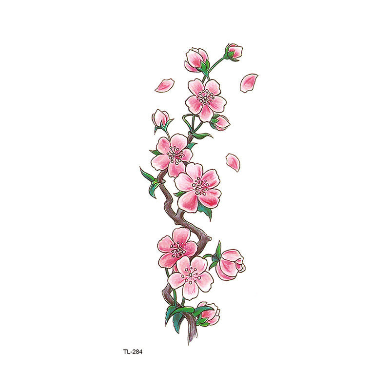 New Eco-Friendly Flower Tattoo Stickers