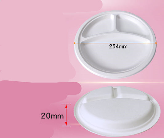 Eco-friendly Thickened Secondary Paper Plate, Barbecue Meal Paper Plate