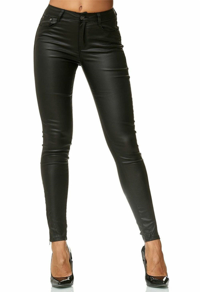 Faux Leather Pants For Women - BabynBeauty