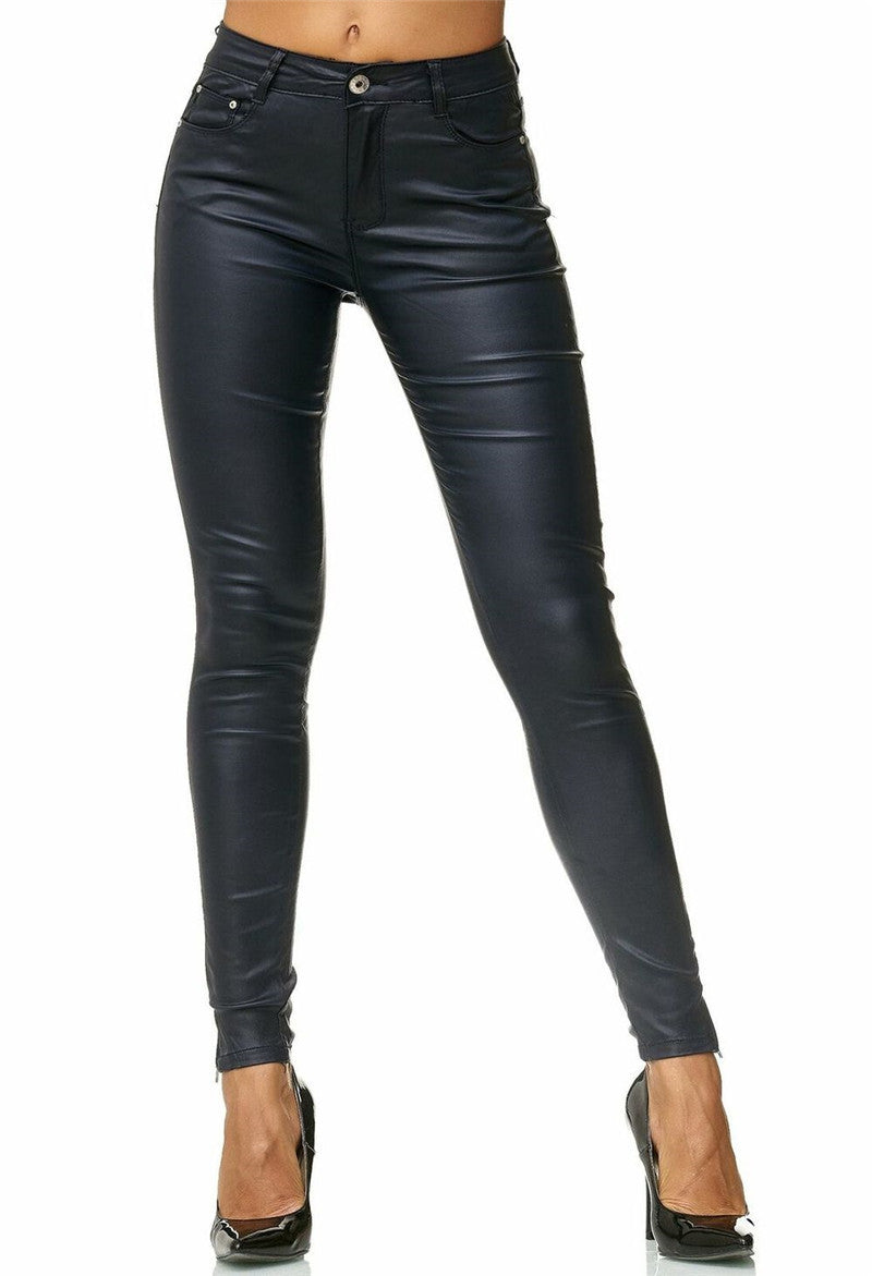 Faux Leather Pants For Women - BabynBeauty