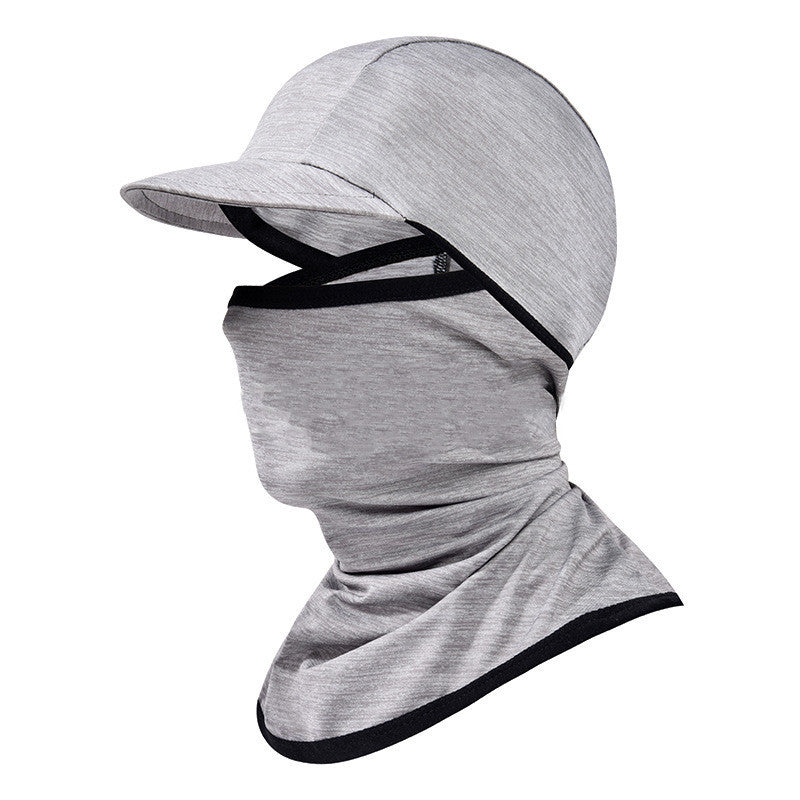 Ice silk sun protection hood