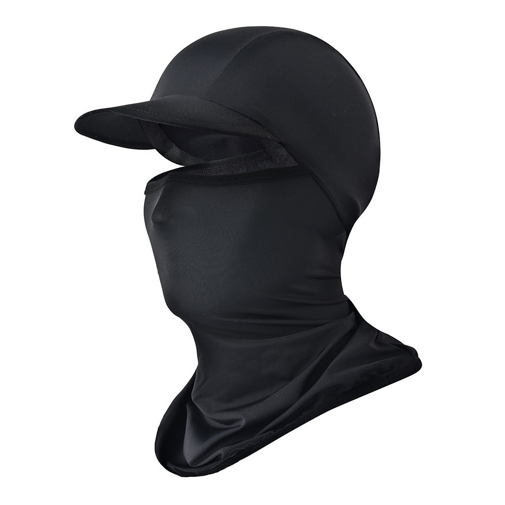 Ice silk sun protection hood