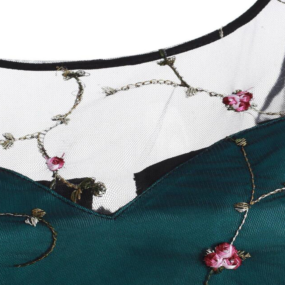 Embroidered flower dress - BabynBeauty